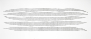 Coming to the Surface, 2008, graphite on paper, 51 x 165 cm
